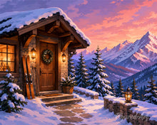 Laden Sie das Bild in den Galerie-Viewer, Diamond Painting - Gemütliche Winterhütte