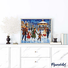 Laden Sie das Bild in den Galerie-Viewer, Diamond Painting - Winterspaß mit der Familie