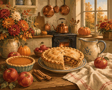 Laden Sie das Bild in den Galerie-Viewer, Diamond Painting - Herbstküche mit Hausgemachten Kuchen