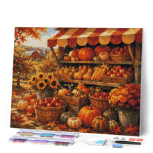 Laden Sie das Bild in den Galerie-Viewer, Diamond Painting - Rustikaler Herbstmarktstand