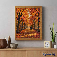 Laden Sie das Bild in den Galerie-Viewer, Diamond Painting - Literarischer Spaziergang im Central Park im Herbst