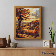 Laden Sie das Bild in den Galerie-Viewer, Diamond Painting - Herbstliche Landschaft