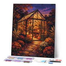 Laden Sie das Bild in den Galerie-Viewer, Diamond Painting - Leuchtendes Herbstgewächshaus