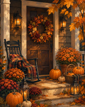 Laden Sie das Bild in den Galerie-Viewer, Diamond Painting - Gemütliche Herbstveranda