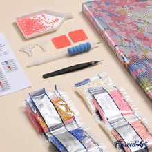 Laden Sie das Bild in den Galerie-Viewer, Diamond Painting - Sommer-Spaziergang – 40 x 50 cm auf Keilrahmen gespannt