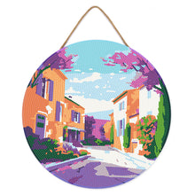 Laden Sie das Bild in den Galerie-Viewer, Diamond Painting auf Holzscheibe - Provence Frühling