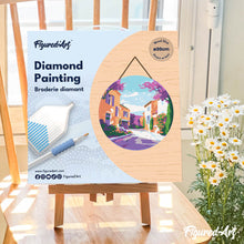 Laden Sie das Bild in den Galerie-Viewer, Diamond Painting auf Holzscheibe - Provence Frühling
