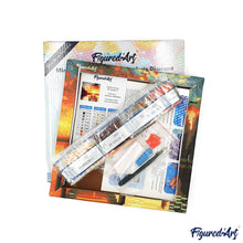 Laden Sie das Bild in den Galerie-Viewer, Mini Diamond Painting 25 x 25 cm - Goldenes Rentier