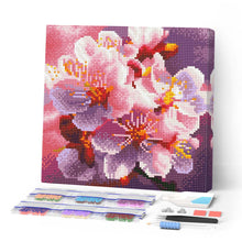 Laden Sie das Bild in den Galerie-Viewer, Mini Diamond Painting 25 x 25 cm - Kirschblütenblüte