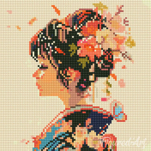 Mini Diamond Painting 25 x 25 cm - Japanischer Duft der Liebe