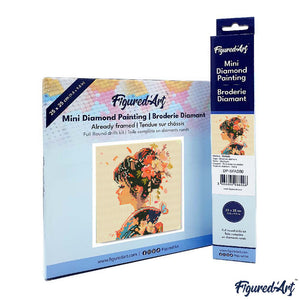 Mini Diamond Painting 25 x 25 cm - Japanischer Duft der Liebe