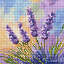 Laden Sie das Bild in den Galerie-Viewer, Mini Diamond Painting 25 x 25 cm - Lavendel