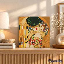 Laden Sie das Bild in den Galerie-Viewer, Mini Diamond Painting 25 x 25 cm - Der Kuss - Klimt