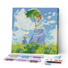 Laden Sie das Bild in den Galerie-Viewer, Mini Diamond Painting 25 x 25 cm Figured'Art - Der Spaziergang - Monet