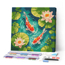 Laden Sie das Bild in den Galerie-Viewer, Mini Diamond Painting 25 x 25 cm Figured'Art - Koiteich