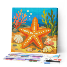 Laden Sie das Bild in den Galerie-Viewer, Mini Diamond Painting 25 x 25 cm Figured'Art - Seestern