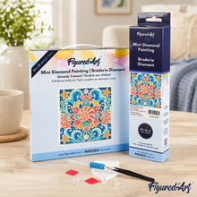 Laden Sie das Bild in den Galerie-Viewer, Mini Diamond Painting 25 x 25 cm - Muschel-Mandala