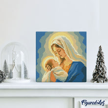 Laden Sie das Bild in den Galerie-Viewer, Mini Diamond Painting 25 x 25 cm - Marias Umarmung
