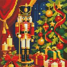 Laden Sie das Bild in den Galerie-Viewer, Mini Diamond Painting 25 x 25 cm - Weihnachts-Nussknacker
