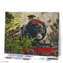 Laden Sie das Bild in den Galerie-Viewer, Diamond Painting - Hogwarts Express - Harry Potter – 40 x 50 cm auf Keilrahmen gespannt