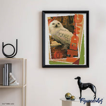 Laden Sie das Bild in den Galerie-Viewer, Diamond Painting - Hedwig-Karte - Harry Potter – 40 x 50 cm auf Keilrahmen gespannt