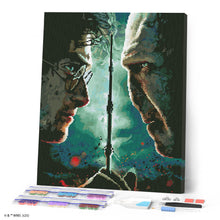 Laden Sie das Bild in den Galerie-Viewer, Diamond Painting - Harry Potter gegen Lord Voldemort – 40 x 50 cm auf Keilrahmen gespannt