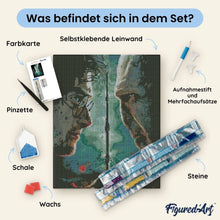 Laden Sie das Bild in den Galerie-Viewer, Diamond Painting - Harry Potter gegen Lord Voldemort – 40 x 50 cm auf Keilrahmen gespannt