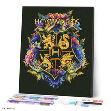 Laden Sie das Bild in den Galerie-Viewer, Diamond Painting - Harry Potter - Blumenwappen von Hogwarts
