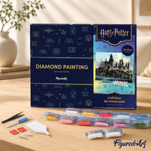 Laden Sie das Bild in den Galerie-Viewer, Diamond Painting - Hogwarts - Harry Potter – 40 x 50 cm auf Keilrahmen gespannt