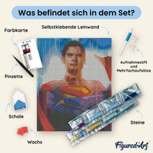 Laden Sie das Bild in den Galerie-Viewer, Diamond Painting - Superman 2025 - Plakat – 40 x 50 cm auf Keilrahmen gespannt
