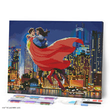 Laden Sie das Bild in den Galerie-Viewer, Diamond Painting - Superman und Lois in der Luft – 40 x 50 cm auf Keilrahmen gespannt