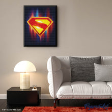 Laden Sie das Bild in den Galerie-Viewer, Diamond Painting - Superman-Schild – 40 x 50 cm auf Keilrahmen gespannt