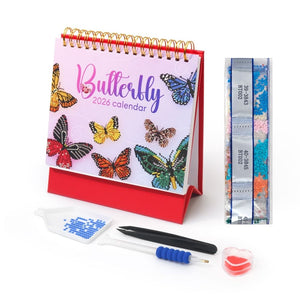 Diamond Painting Kalender 2026 – Schmetterlinge Figured'Art