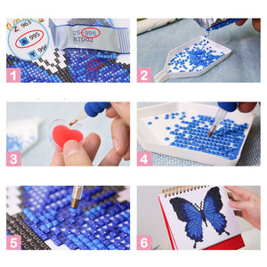 Diamond Painting Kalender 2026 – Schmetterlinge