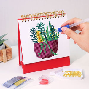 Diamond Painting Kalender 2026 – Zimmerpflanzen im Topf