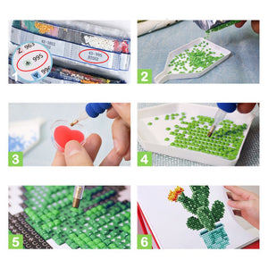 Diamond Painting Kalender 2026 – Zimmerpflanzen im Topf