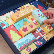 Laden Sie das Bild in den Galerie-Viewer, Diamond Painting Adventskalender 2025 - 24 Türchen für einen Glanz-Countdown (Blau)
