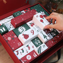 Laden Sie das Bild in den Galerie-Viewer, Diamond Painting Adventskalender 2025 - 24 Türchen für einen Glanz-Countdown (Rot)