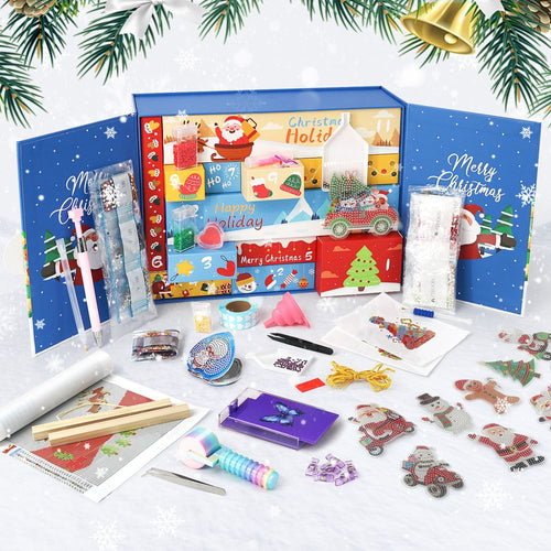 Diamond Painting Adventskalender 2025 - 12 Tage voller Schimmer (Blau)

 Figured'Art