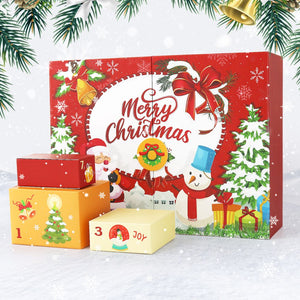 Diamond Painting Adventskalender 2025 - 12 Tage voller Schimmer (Rot)