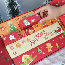 Laden Sie das Bild in den Galerie-Viewer, Diamond Painting Adventskalender 2025 - 12 Tage voller Schimmer (Rot)
