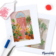 Laden Sie das Bild in den Galerie-Viewer, Mini Serie Diamond Painting - Gartentorserie
