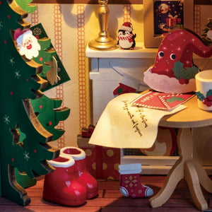 Miniaturhaus - Funkelndes Weihnachtsheim
