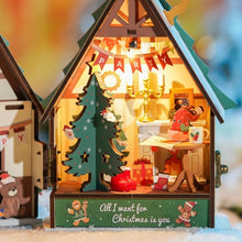 Laden Sie das Bild in den Galerie-Viewer, Miniaturhaus - Funkelndes Weihnachtsheim