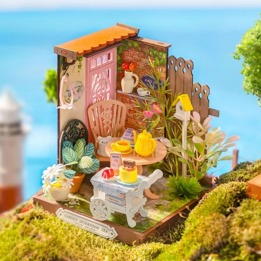 Miniaturhaus - Eleganter Tee Garten