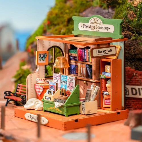 Miniaturhaus - Die Bibliothek der Muse