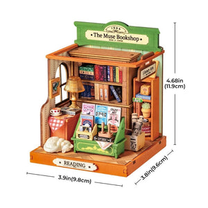 Miniaturhaus - Die Bibliothek der Muse