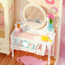 Laden Sie das Bild in den Galerie-Viewer, Miniaturhaus - Niedliches rosa Schlafzimmer