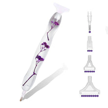 Laden Sie das Bild in den Galerie-Viewer, Premium-Stift Ergonomisch Diamond Painting Blumen Violett 5 Varianten