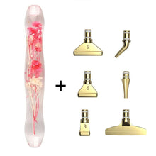 Laden Sie das Bild in den Galerie-Viewer, Premium-Stift Ergonomisch Diamond Painting mit Blumen Rosa